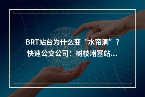 BRT站台为什么变“水帘洞”？ 快速公交公司：树枝堵塞站台排水沟，造成雨水倒灌
