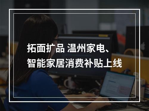 拓面扩品 温州家电、智能家居消费补贴上线