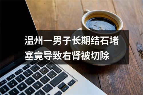 温州一男子长期结石堵塞竟导致右肾被切除