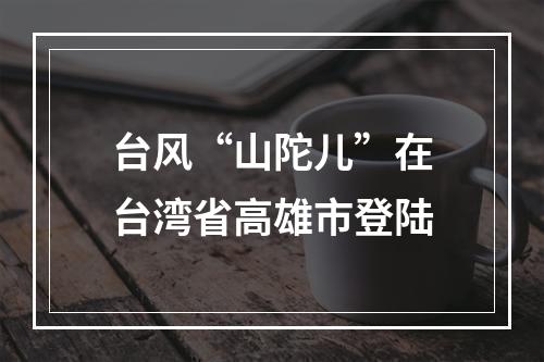 台风“山陀儿”在台湾省高雄市登陆
