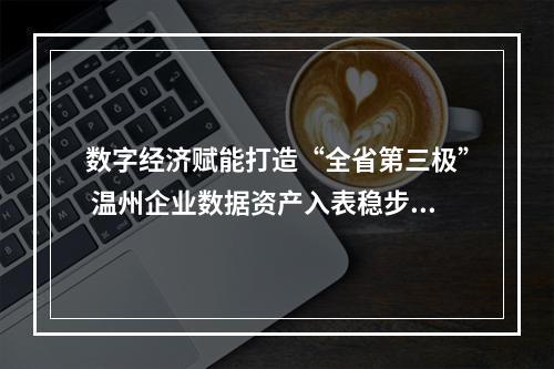 数字经济赋能打造“全省第三极” 温州企业数据资产入表稳步推进