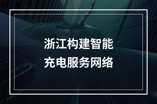 浙江构建智能充电服务网络