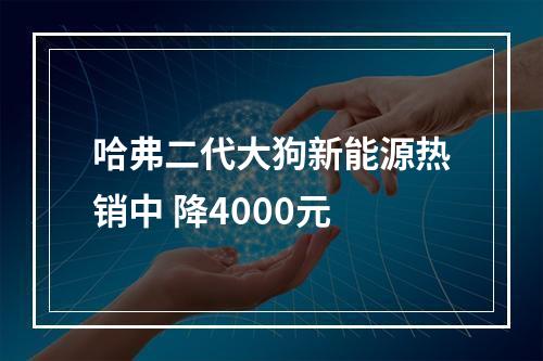 哈弗二代大狗新能源热销中 降4000元