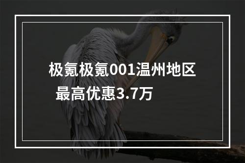 极氪极氪001温州地区  最高优惠3.7万