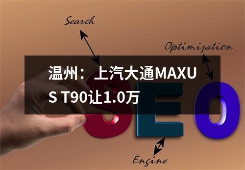 温州：上汽大通MAXUS T90让1.0万