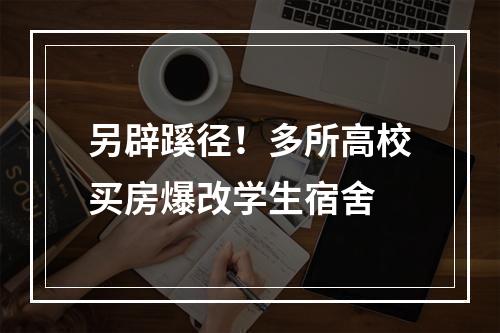 另辟蹊径！多所高校买房爆改学生宿舍