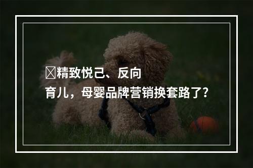 ​精致悦己、反向育儿，母婴品牌营销换套路了？