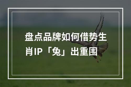 盘点品牌如何借势生肖IP「兔」出重围