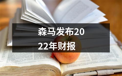 森马发布2022年财报