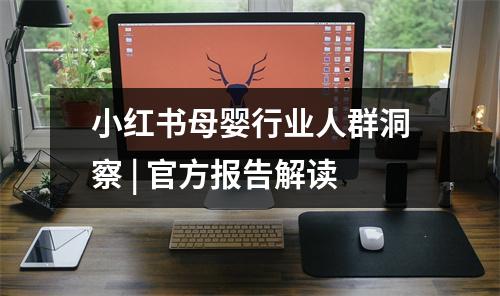 小红书母婴行业人群洞察 | 官方报告解读