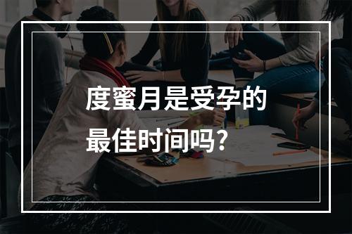 度蜜月是受孕的最佳时间吗?