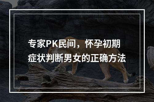 专家PK民间，怀孕初期症状判断男女的正确方法