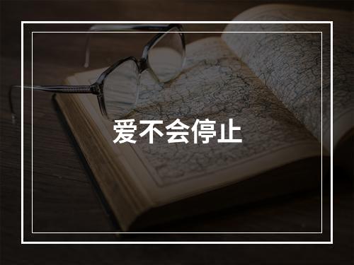 爱不会停止