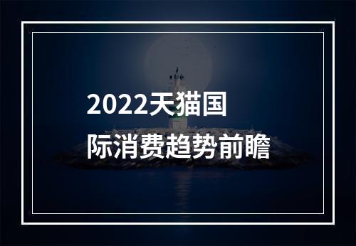 2022天猫国际消费趋势前瞻