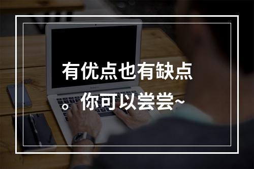有优点也有缺点。你可以尝尝~