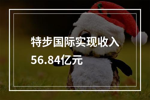 特步国际实现收入56.84亿元