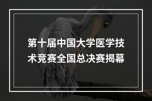 第十届中国大学医学技术竞赛全国总决赛揭幕