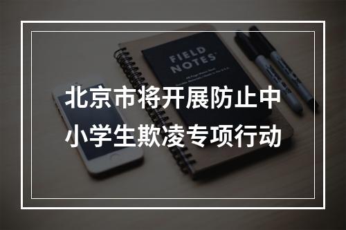 北京市将开展防止中小学生欺凌专项行动