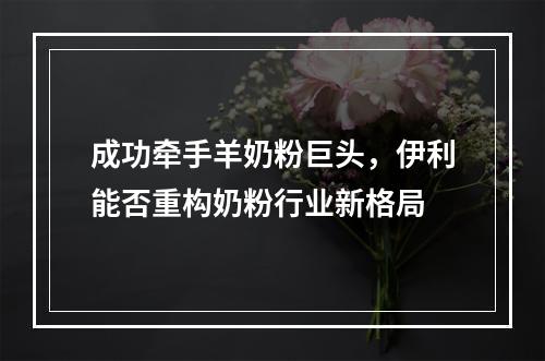 成功牵手羊奶粉巨头，伊利能否重构奶粉行业新格局
