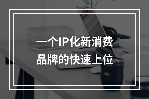 一个IP化新消费品牌的快速上位