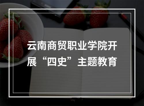 云南商贸职业学院开展“四史”主题教育