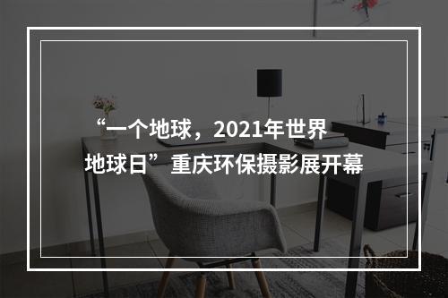 “一个地球，2021年世界地球日”重庆环保摄影展开幕