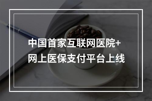 中国首家互联网医院+网上医保支付平台上线