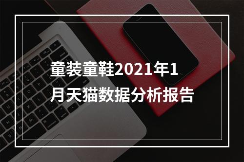 童装童鞋2021年1月天猫数据分析报告