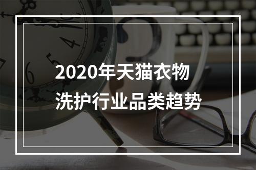 2020年天猫衣物洗护行业品类趋势