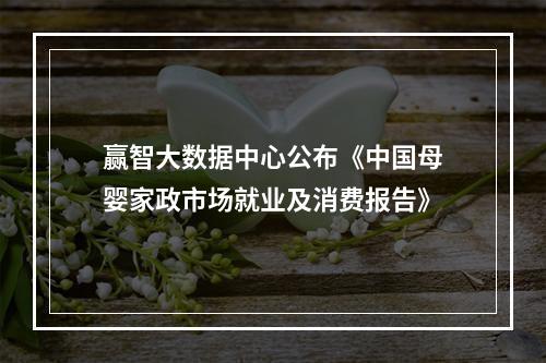 赢智大数据中心公布《中国母婴家政市场就业及消费报告》