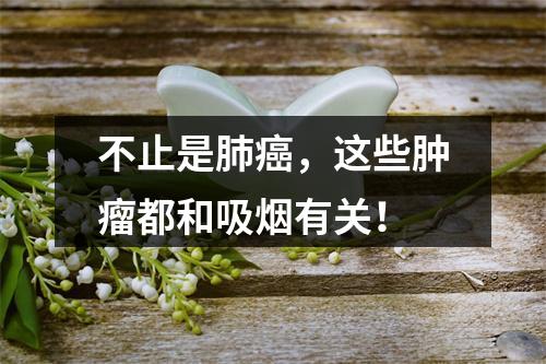 不止是肺癌，这些肿瘤都和吸烟有关！