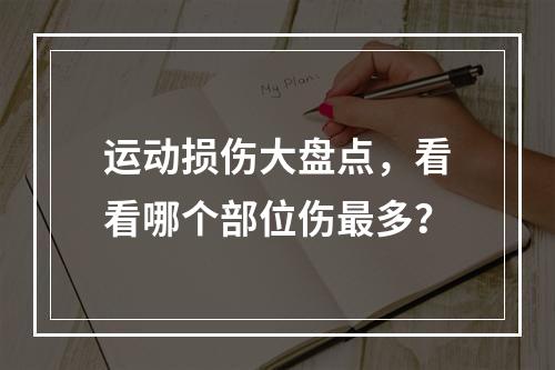 运动损伤大盘点，看看哪个部位伤最多？