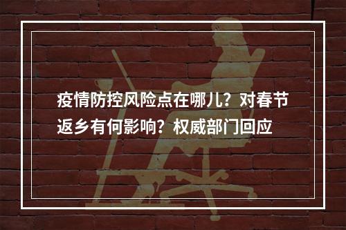 疫情防控风险点在哪儿？对春节返乡有何影响？权威部门回应