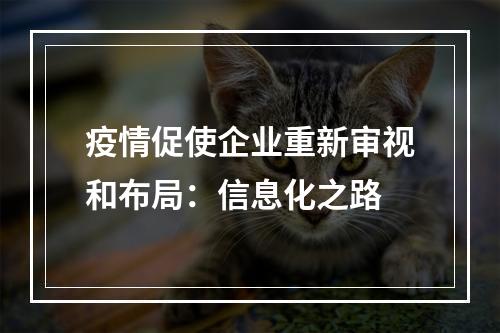 疫情促使企业重新审视和布局：信息化之路