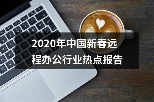 2020年中国新春远程办公行业热点报告