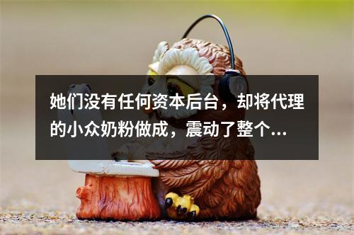 她们没有任何资本后台，却将代理的小众奶粉做成，震动了整个江西母婴渠道！