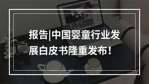 报告|中国婴童行业发展白皮书隆重发布！