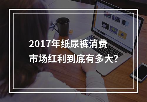 2017年纸尿裤消费市场红利到底有多大？