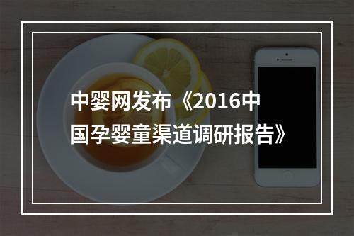 中婴网发布《2016中国孕婴童渠道调研报告》