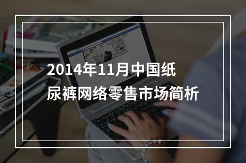 2014年11月中国纸尿裤网络零售市场简析