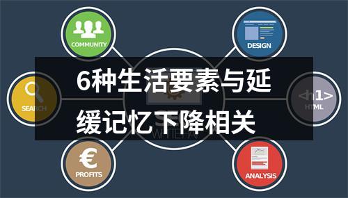 6种生活要素与延缓记忆下降相关