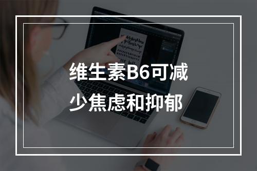 维生素B6可减少焦虑和抑郁