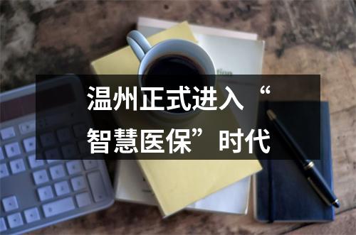 温州正式进入“智慧医保”时代