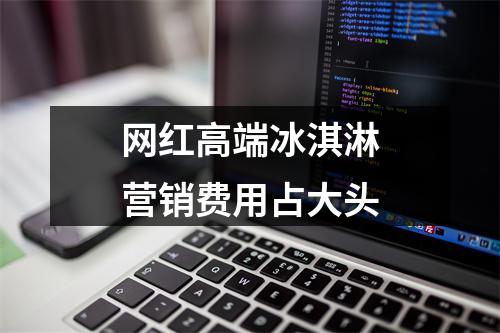 网红高端冰淇淋营销费用占大头