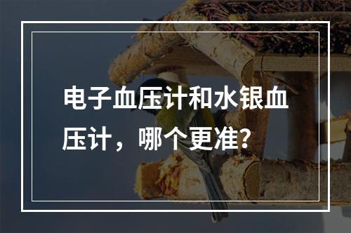 电子血压计和水银血压计，哪个更准？