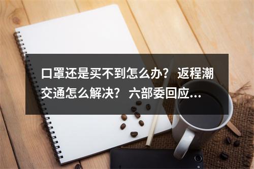口罩还是买不到怎么办？ 返程潮交通怎么解决？ 六部委回应来了