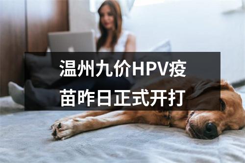 温州九价HPV疫苗昨日正式开打