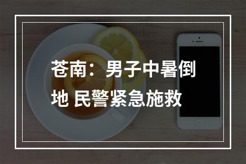 苍南：男子中暑倒地 民警紧急施救