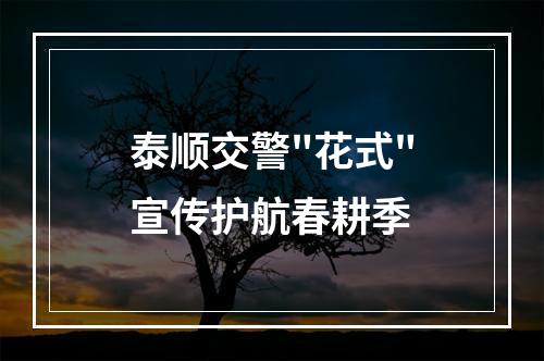 泰顺交警