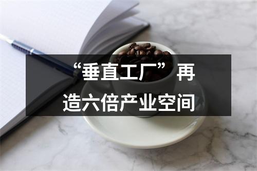“垂直工厂”再造六倍产业空间
